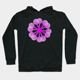 Atom flower. Hoodie